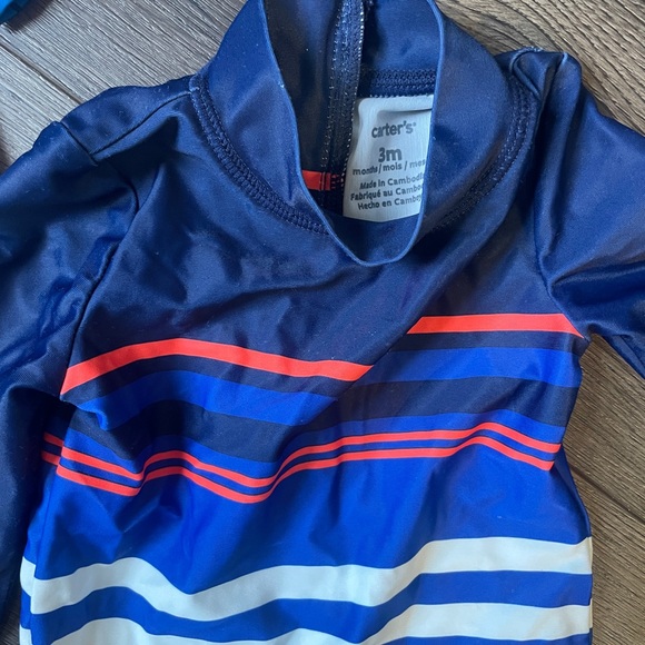 Hanna Anderson and Carters baby boy swimsuit bundle of 3! Sized 0-3 months - Picture 4 of 4